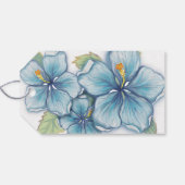 Hibiskus & Spitzenschuppen Geschenkanhänger (Rückseite Horizontal)