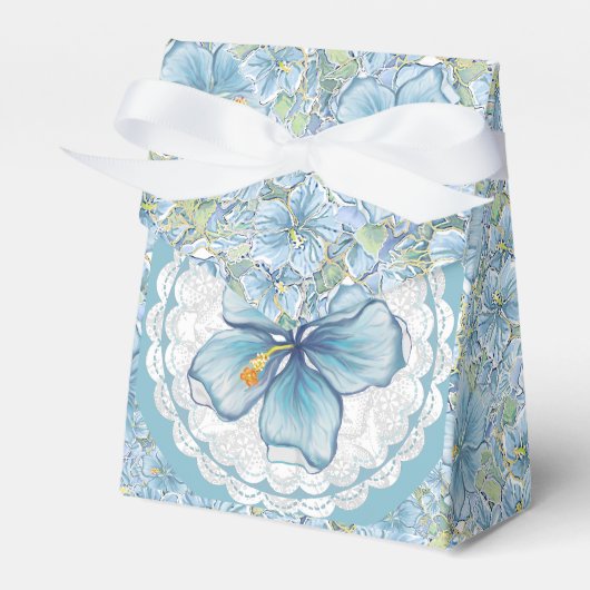 Hibiskus & Spitzenschuppen Geschenkschachtel (Vorderseite)