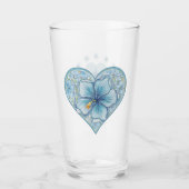 Hibiskus & Spitzenschuppen Glas (Vorderseite)