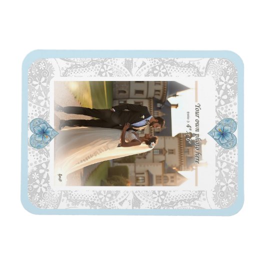 Hibiskus & Spitzenschuppen Magnet (Horizontal)