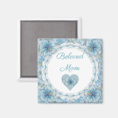 Hibiskus & Spitzenschuppen Magnet (Vorderseite/Rückseite)