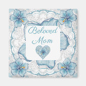 Hibiskus & Spitzenschuppen Magnet (Vorne)