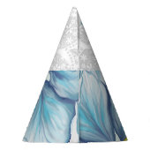 Hibiskus & Spitzenschuppen Partyhütchen (Rückseite)