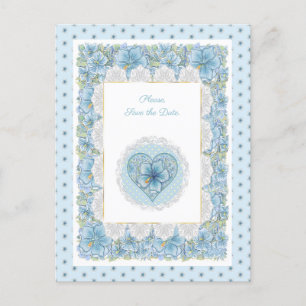 Hibiskus & Spitzenschuppen Postkarte