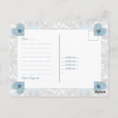 Hibiskus & Spitzenschuppen Postkarte (Rückseite)