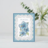 Hibiskus & Spitzenschuppen Postkarte (Stehend Vorderseite)