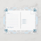 Hibiskus & Spitzenschuppen Postkarte (Rückseite)