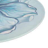 Hibiskus & Spitzenschuppen Schneidebrett (Ecke)