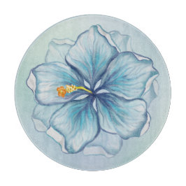 Hibiskus & Spitzenschuppen Schneidebrett