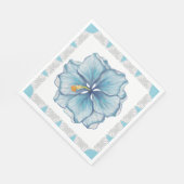 Hibiskus & Spitzenschuppen Serviette (Ecke)