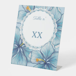 Hibiskus & Spitzenschuppen Sockelschild