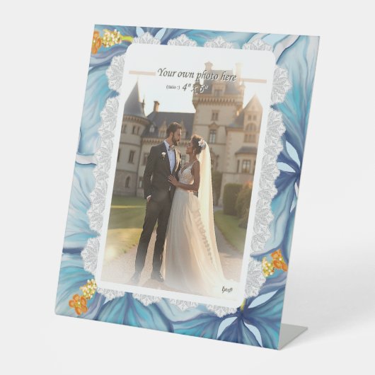 Hibiskus & Spitzenschuppen Sockelschild (Vorderseite)