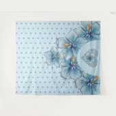 Hibiskus & Spitzenschuppen Wandteppich (Vorderseite (Horizontal))