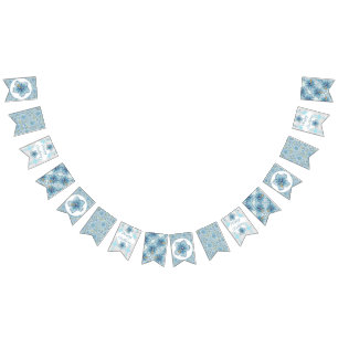 Hibiskus & Spitzenschuppen Wimpelkette