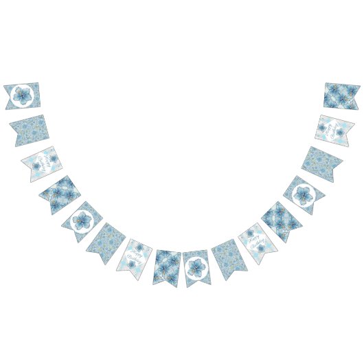 Hibiskus & Spitzenschuppen Wimpelkette (Alle)