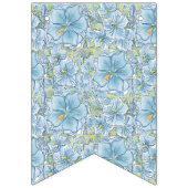 Hibiskus & Spitzenschuppen Wimpelkette (Zweite Fahne)