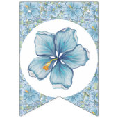 Hibiskus & Spitzenschuppen Wimpelkette (Erste Fahne)