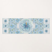 Hibiskus & Spitzenschuppen Yogamatte (Vorderseite (Horizontal))