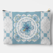 Hibiskus & Spitzenschuppen Zubehörtasche (Rückseite)