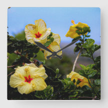 Hibiskus Square Maui Wanduhr
