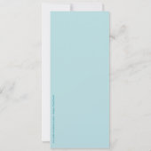 Hibiskus Starfish Zielinsel Hochzeit Einladung (Rückseite)