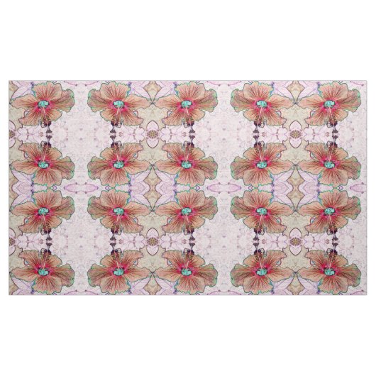 Hibiskus Stoff (Yard (91,4 cm))