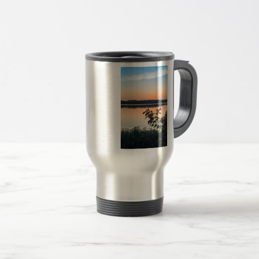 Hibiskus Sunrise Reisebecher (VorderseiteRechts)