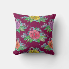 Hibiskus-Surf-Beere Kissen