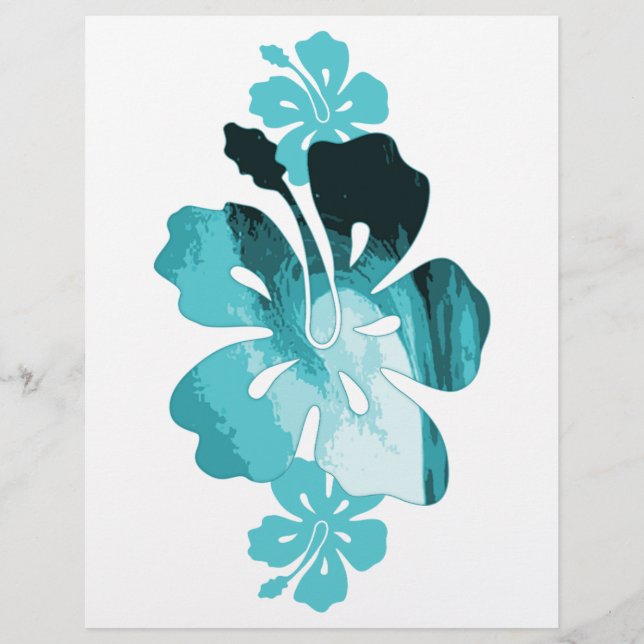 Hibiskus-Surf-Stil (Vorderseite)