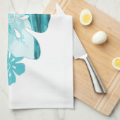 Hibiskus-Surf-Stil Handtuch (Viertel Falte)