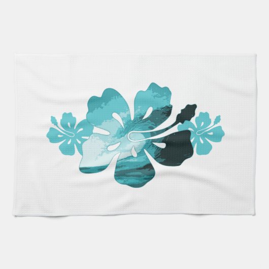 Hibiskus-Surf-Stil Handtuch (Horizontal)