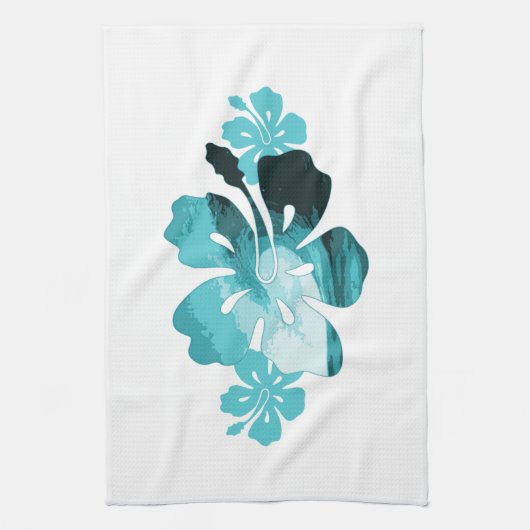 Hibiskus-Surf-Stil Handtuch (Vertikal)