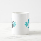 Hibiskus-Surf-Stil Kaffeetasse (Mittel)