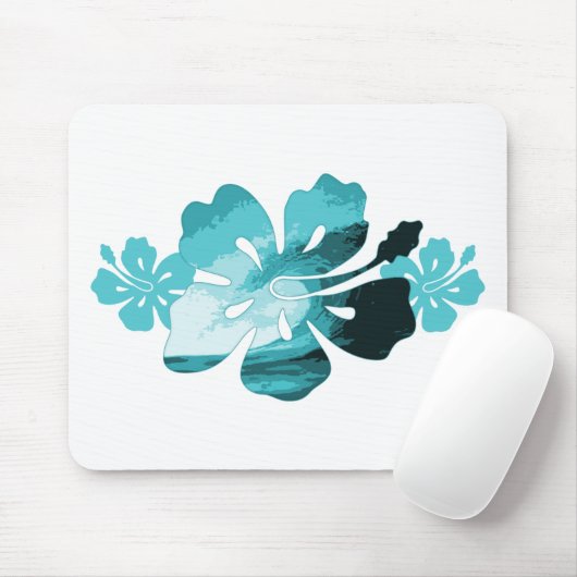 Hibiskus-Surf-Stil Mousepad (Mit Mouse)