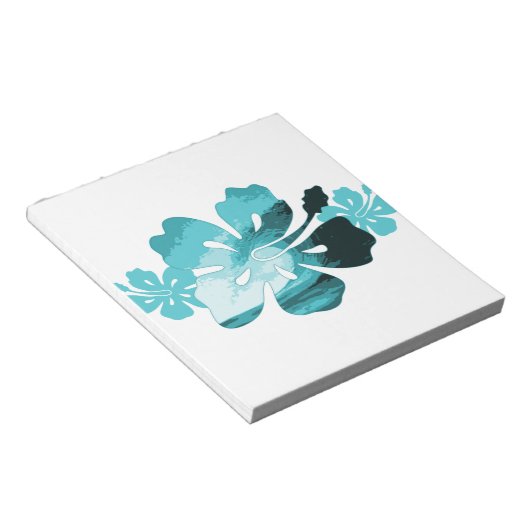 Hibiskus-Surf-Stil Notizblock (angewinkelt)