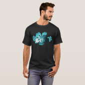 Hibiskus-Surf-Stil T-Shirt (Vorne ganz)