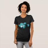 Hibiskus-Surf-Stil T-Shirt (Vorne ganz)
