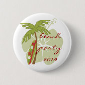 Hibiskus Surfboard Button (Vorderseite)