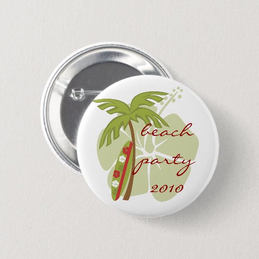 Hibiskus Surfboard Button (Vorne & Hinten)