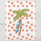 Hibiskus Surfboard Flyer (Hinten)