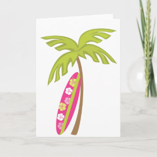Hibiskus Surfboard Karte