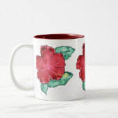 Hibiskus-Tassen u. Trinkbehälter Zweifarbige Tasse (Links)