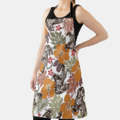 Hibiskus Tiger, exotisches Muster. Schürze (InSitu)