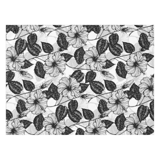 Hibiskus Tischdecke (Vorderseite (Horizontal))