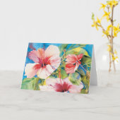 Hibiskus Triad Karte (Gelbe Blume)