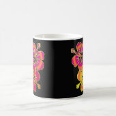 Hibiskus Trio | BG schwarz Kaffeetasse (Mittel)