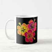 Hibiskus Trio | BG schwarz Kaffeetasse (Links)