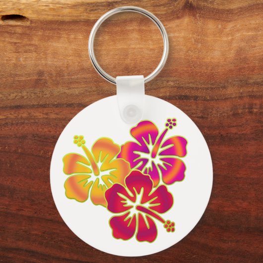 Hibiskus Trio Schlüsselanhänger (Vorderseite)