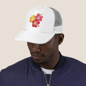 Hibiskus Trio Truckerkappe (Beispiel)