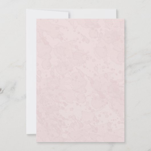 Hibiskus Tropical Bouquet Beach Hochzeit Einladung (Rückseite)